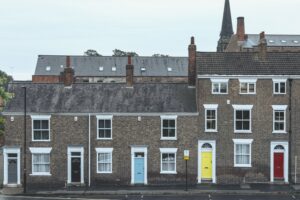 a row of terraced houses