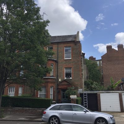 the front of a house that has recently completed a lot of structural repair works